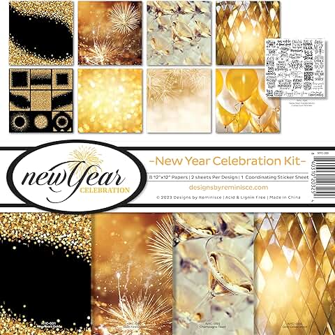 Reminisce New Year Celebration Scrapbook Kit