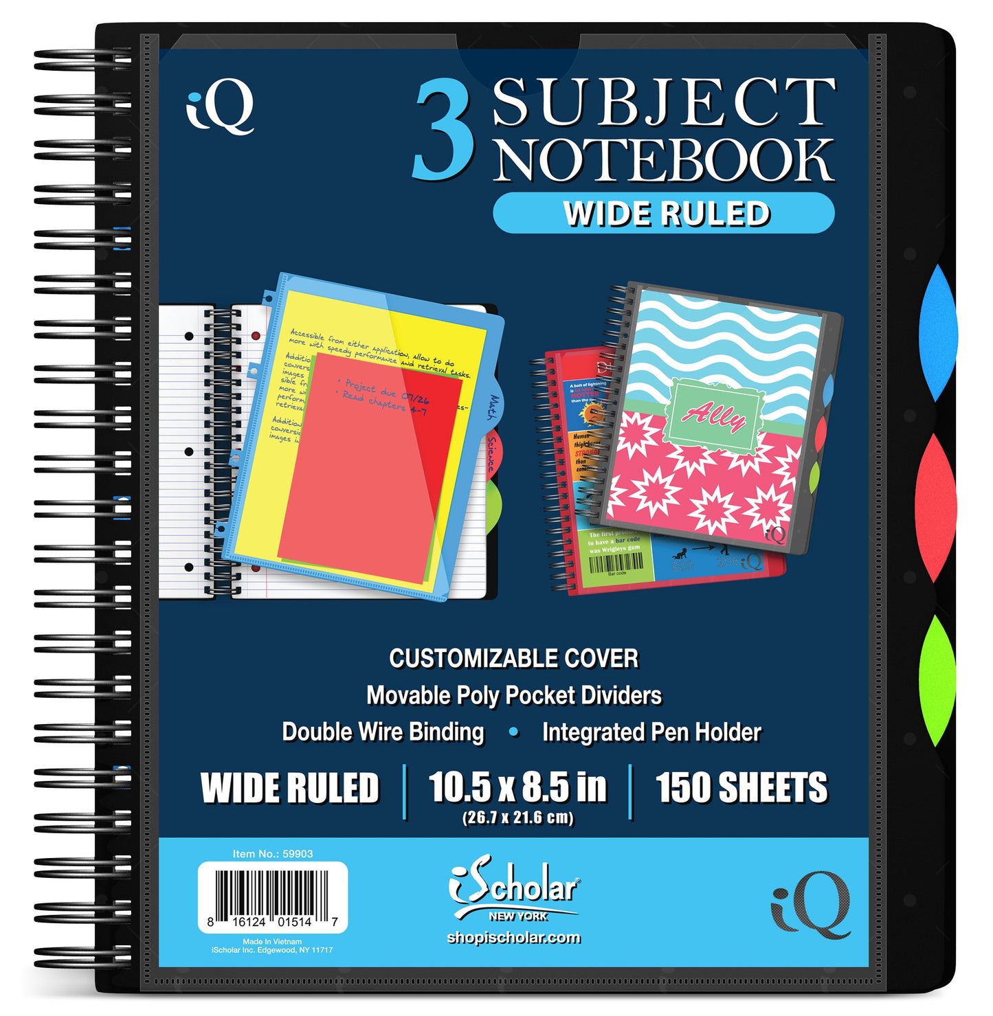 Wirebound Subject Notebook