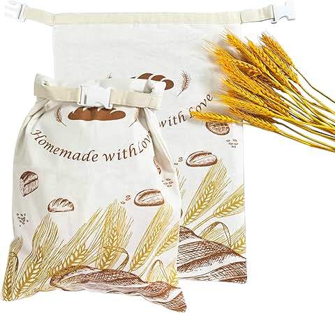 Reusable Linen Beeswax Bread and Produce Bags