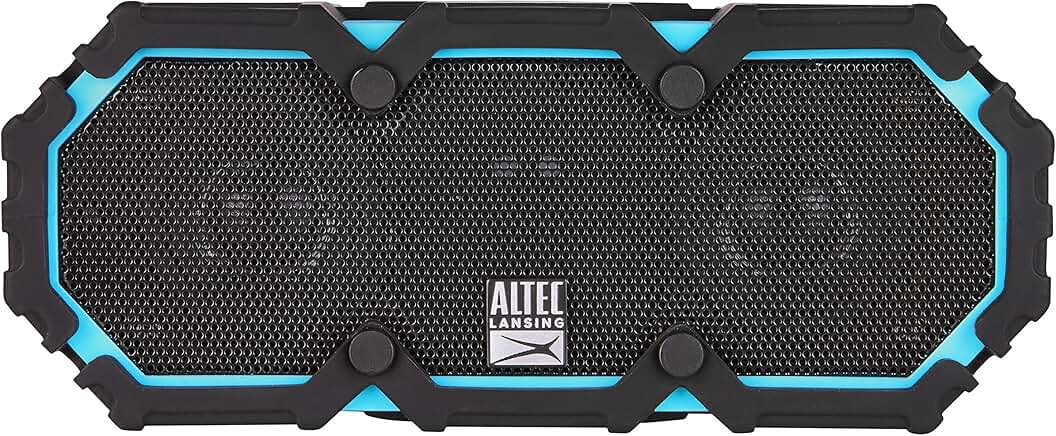 Portable waterproof Bluetooth speaker with 10-hour playtime