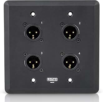 Black Male Wall CAT MX-B for Audio and DMX