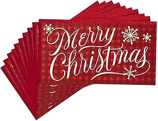 Set of 10 Christmas Money and Gift Card Holders with Envelopes