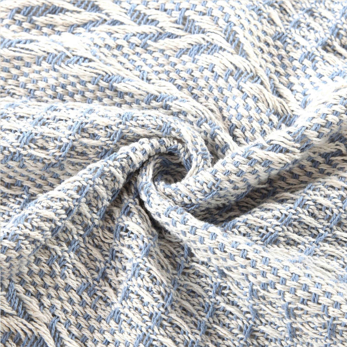 Allure 100% Cotton Throw Batik, Aqua, Standard Pack of 2)