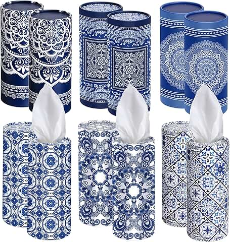 12 Pack Car Tissue Holders with Facial Tissues