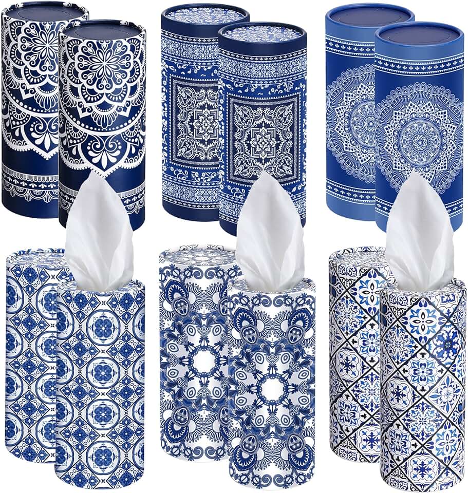 12 Pack Car Tissue Holders with Facial Tissues
