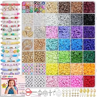 6000-Piece Colorful Bracelet Making Kit for Girls