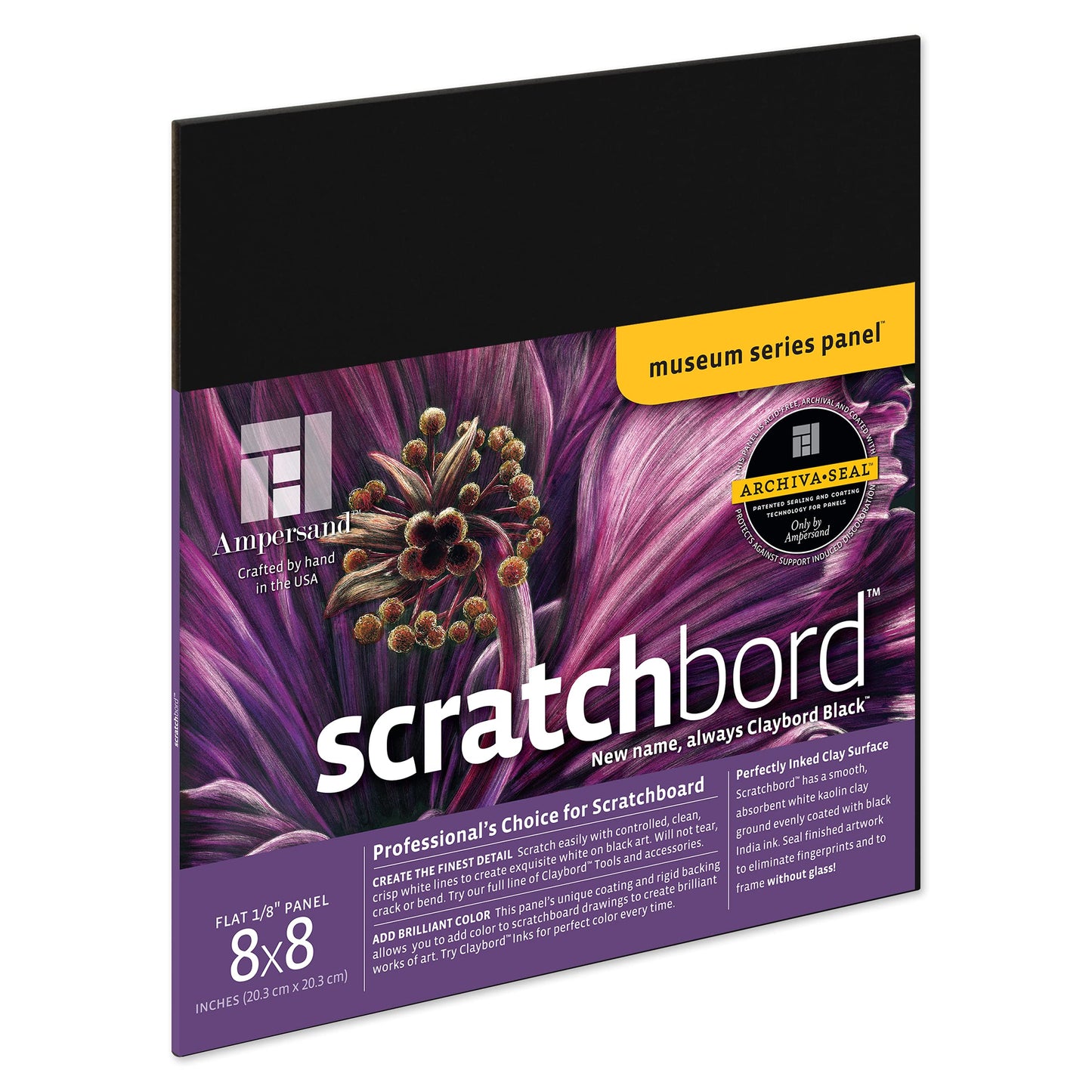 8" x 8" Museum Series Scratchbord Panel