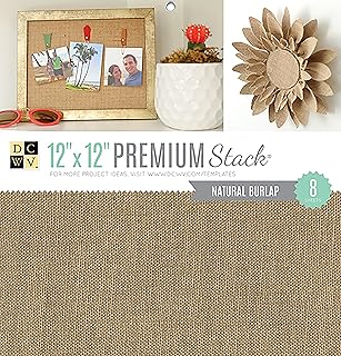 Natural Burlap 12x12 Specialty Paper Pack