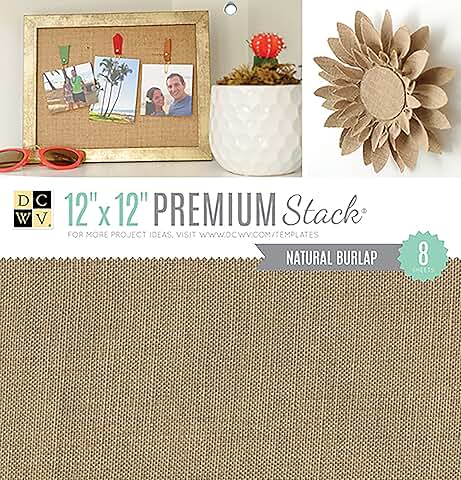Natural Burlap 12x12 Specialty Paper Pack