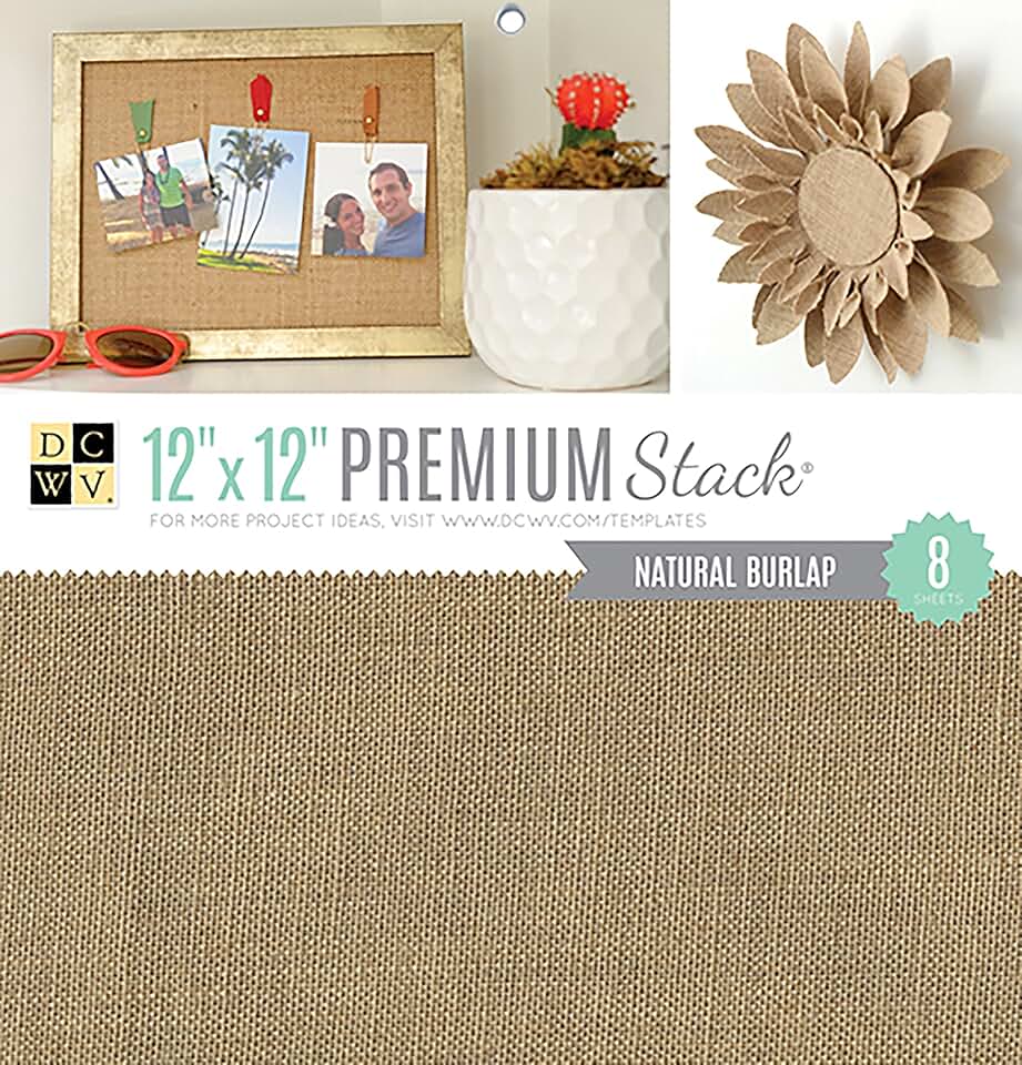 Natural Burlap 12x12 Specialty Paper Pack
