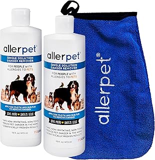 Allerpet Dander Remover for Pets, 16 fl oz, 2 Pack