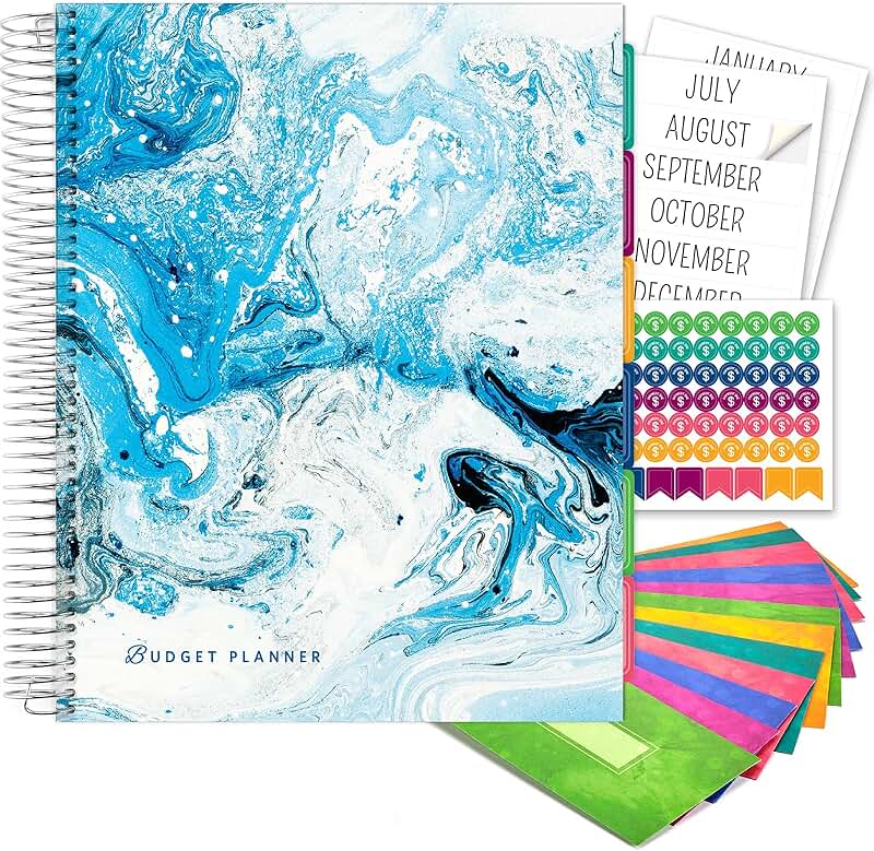 Printed Budget Planner with Envelopes and Pockets