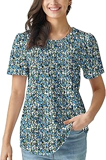 Summer women's casual short puff sleeve tops 2025