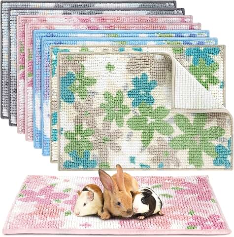 8 Reusable Guinea Pig Cage Liners, Washable Pee Pads