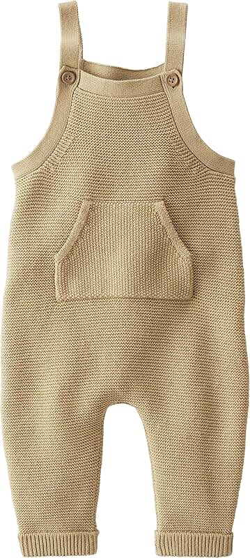 Unisex Baby Organic Cotton Sweater Overalls