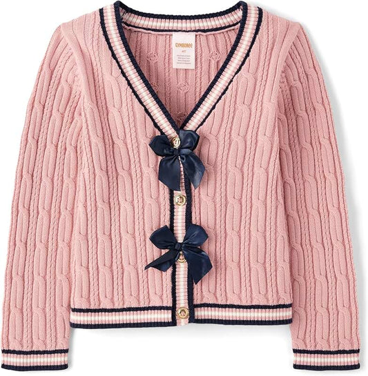 Baby Girl and Toddler Long Sleeve Knit Cardigan