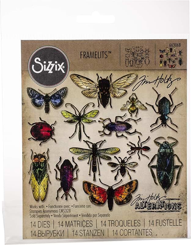 Entomology Die Set, 14 Pieces, Multicolor