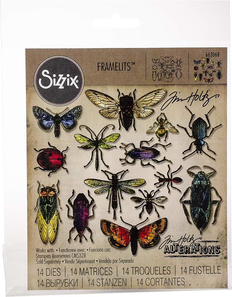 Entomology Die Set, 14 Pieces, Multicolor