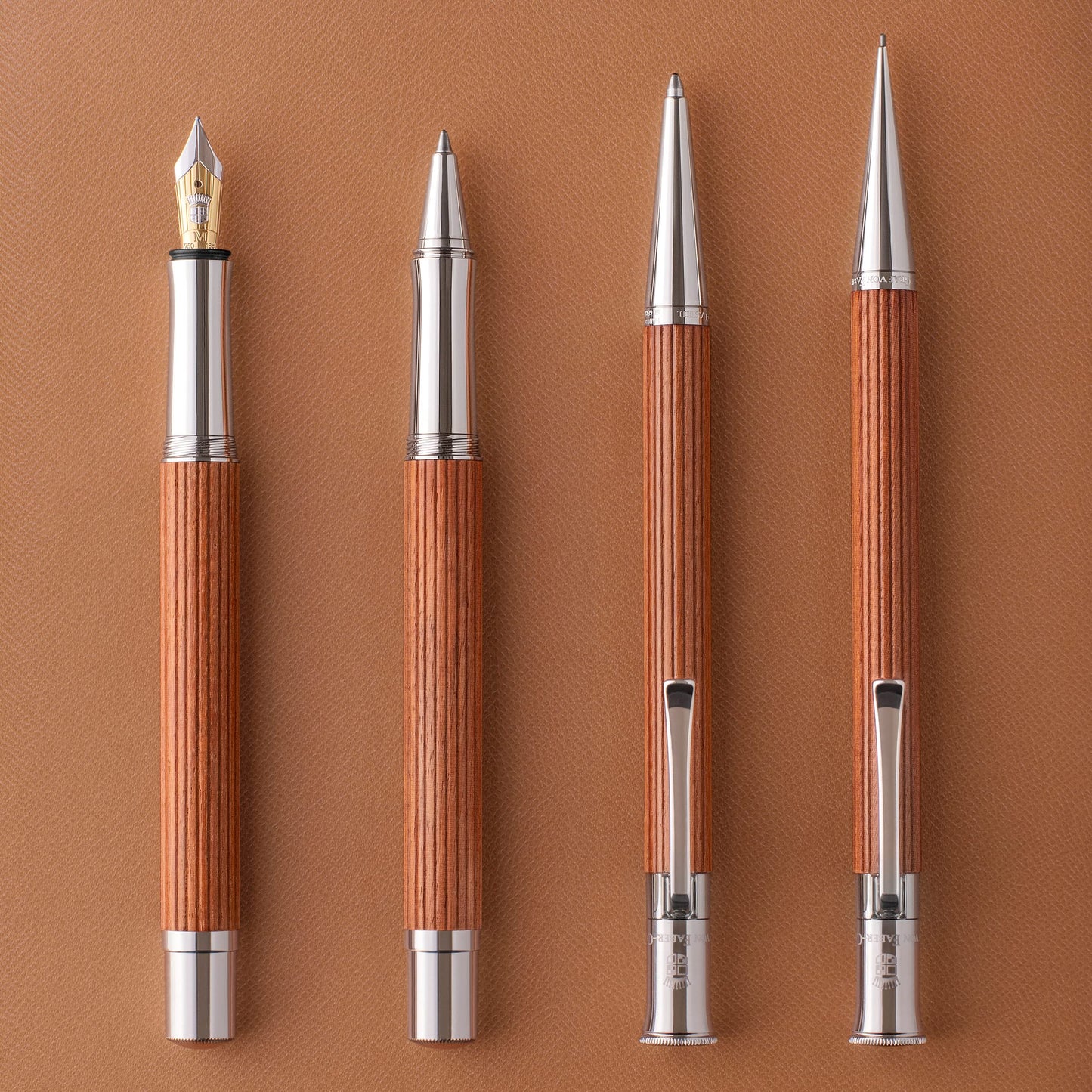 Classic Platinum Plated Ballpoint Pen in Pernambuco