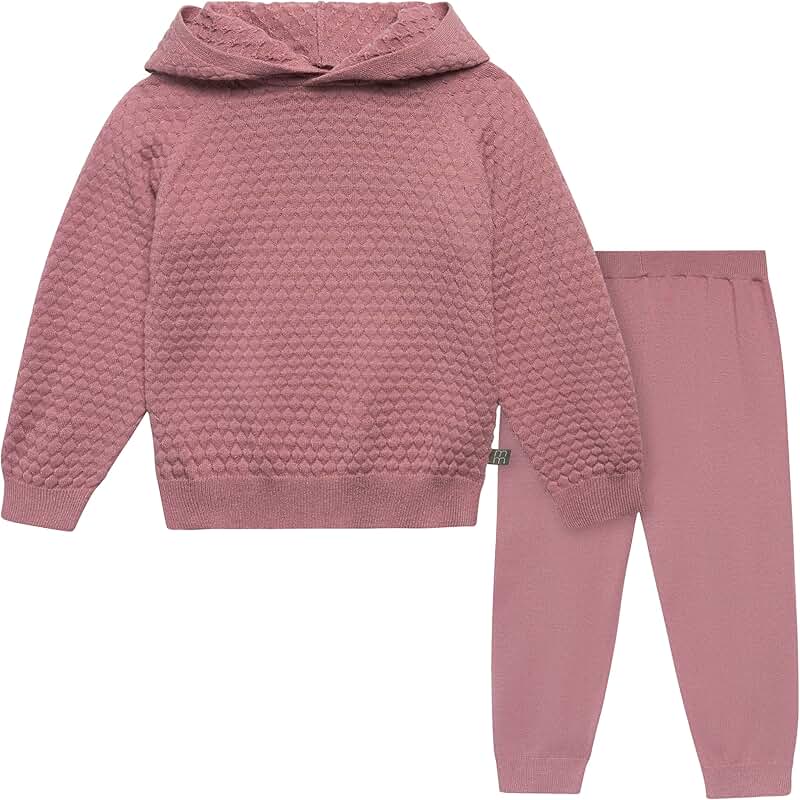 Girls' Honey Comb Sweater and Pant Set