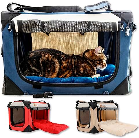 Large Soft-Sided Pet Carrier for Dogs and Cats