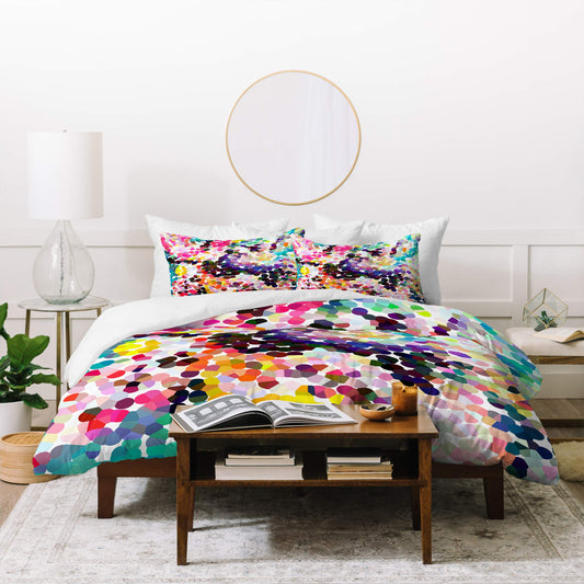 Three of The Possessed Autumn 1981 Duvet Set with Two Pillow Shams, King, Multi