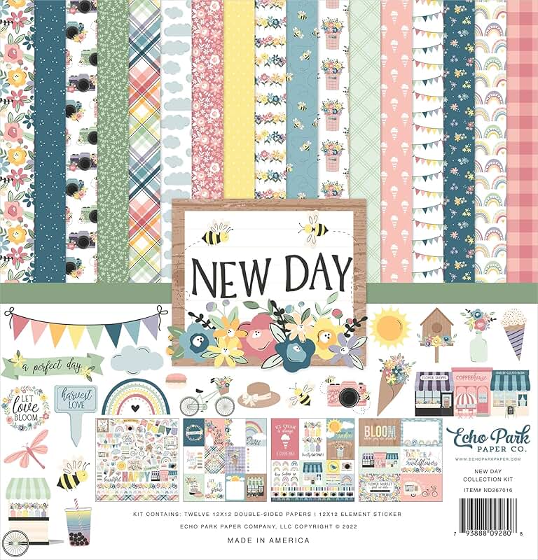 New Day Collection Kit, White, 12x12 Inches