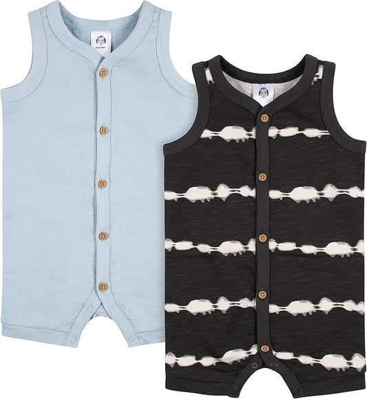 Baby Boys' Short Leg Romper Pack