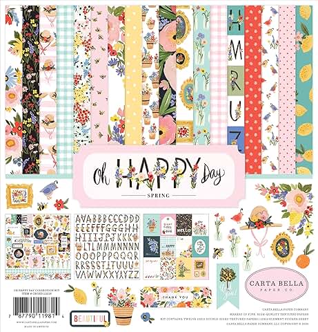 Oh Happy Day Collection Kit with colorful 12x12-inch papers
