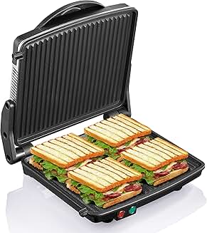 Non-Stick Panini Press Grill for 4 Sandwiches
