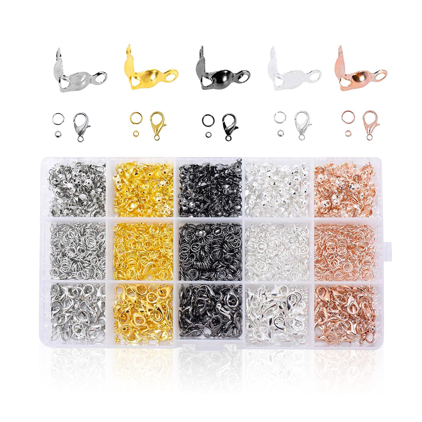 Metal Bead Tips and Crimp Covers for Jewelry Making