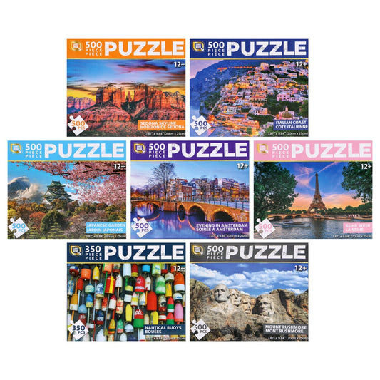 World Travel 500-pc. Puzzles (Pack of 28)