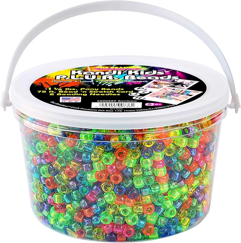 Rainbow Kandi Beads and Supplies Set