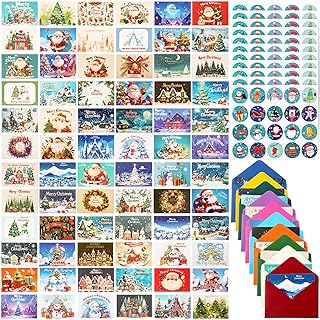 345 Christmas Card Sets with Envelopes and Stickers