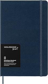Large Ruled Sapphire Blue Hard Cover Notebook