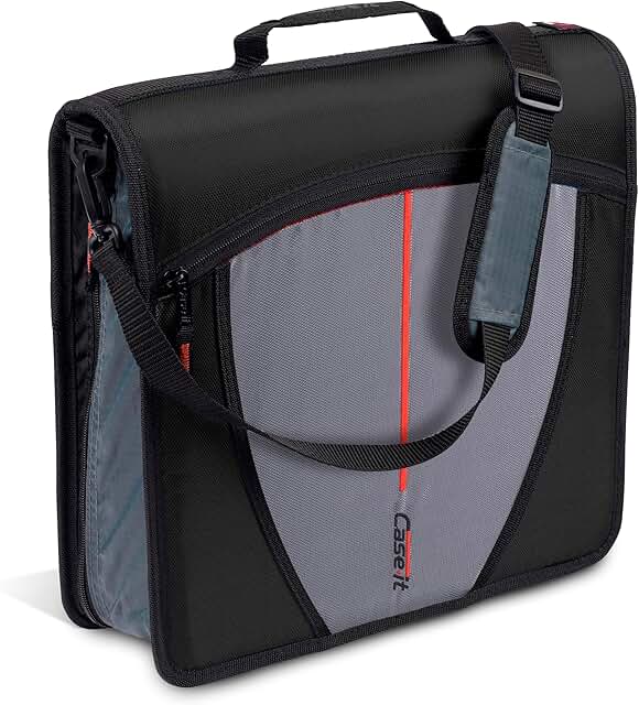 5-Subject Zipper Binder with 3-Inch Rings and Storage