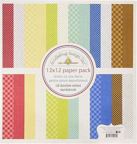 Double-Sided Multicolor Cards, 12 x 12 inches