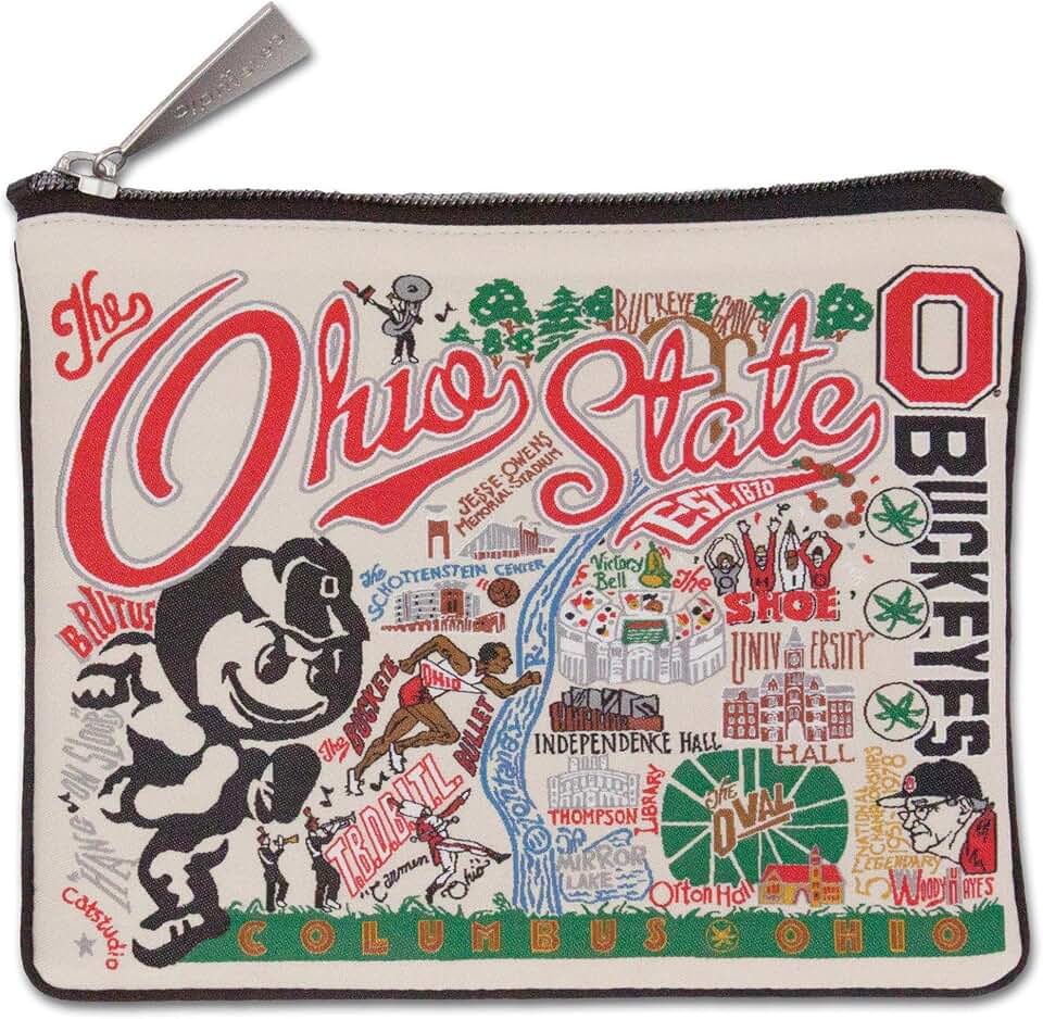 Ohio State University Catstudio Zipper Pouch for Small Items