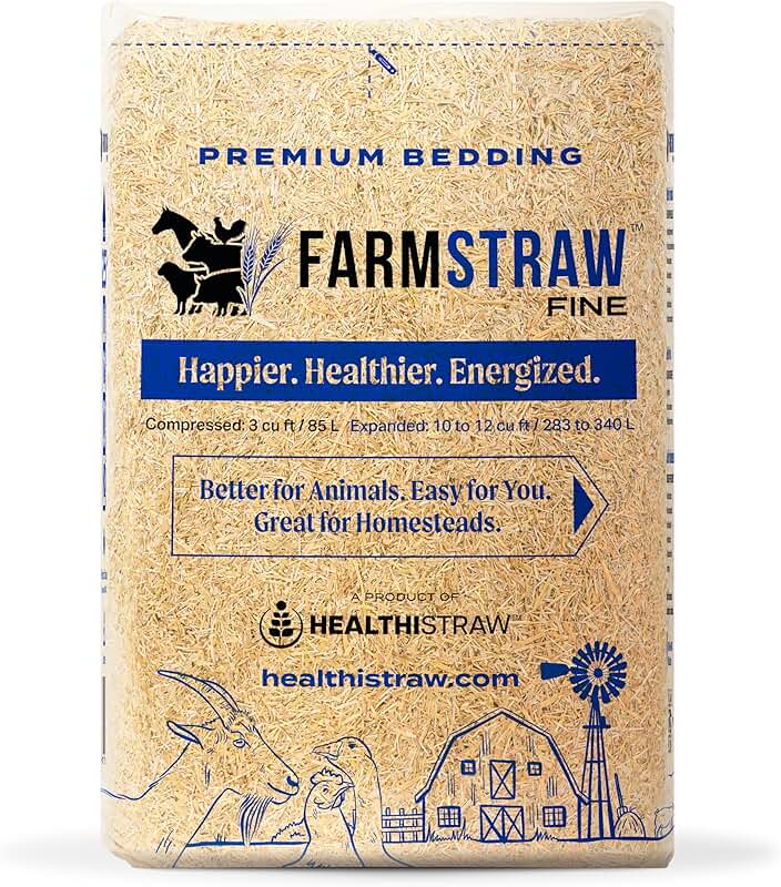 Fine Cut Wheat Straw Bedding for Small Pets and Farms
