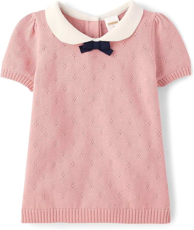 Baby Girl and Toddler Short Sleeve Sweater