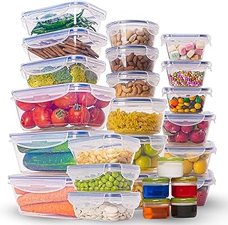 52-Piece Food Storage Containers with Airtight Lids