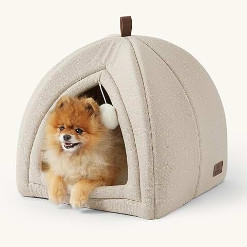 Comfortable 2-in-1 Cat Bed with Washable Pillow