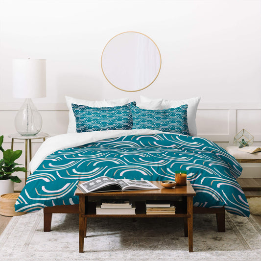 Studio Maluda Jagged Rainbows Pillowcase(s) Comforter Set with Pillow Sham(s), Twin/XL
