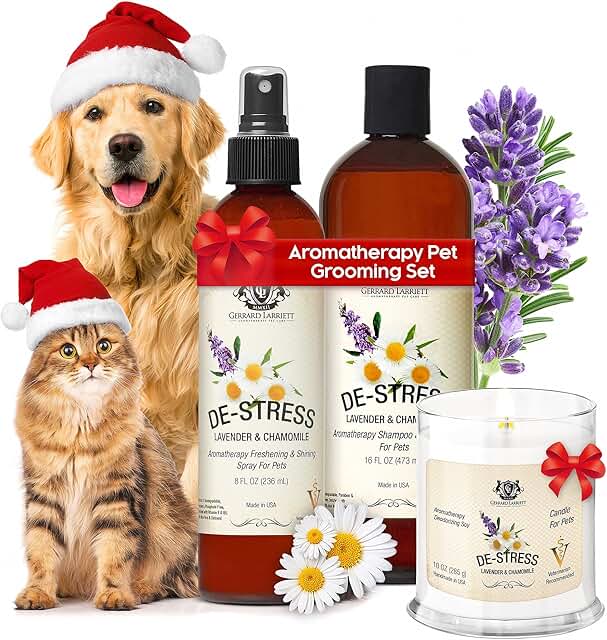 Dog Grooming Set with Lavender and Chamomile
