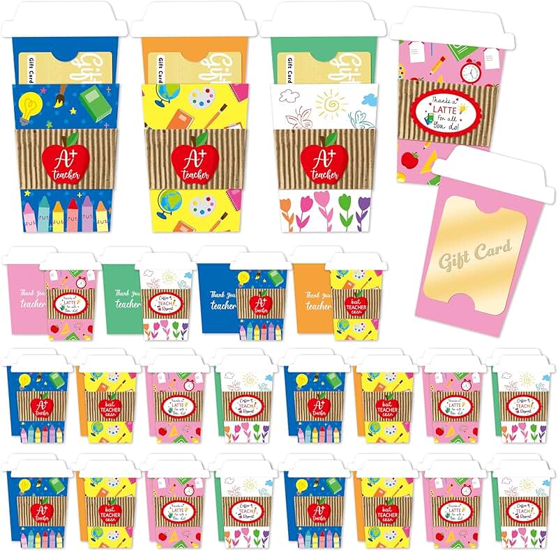Teacher Appreciation Coffee Gift Card Holders