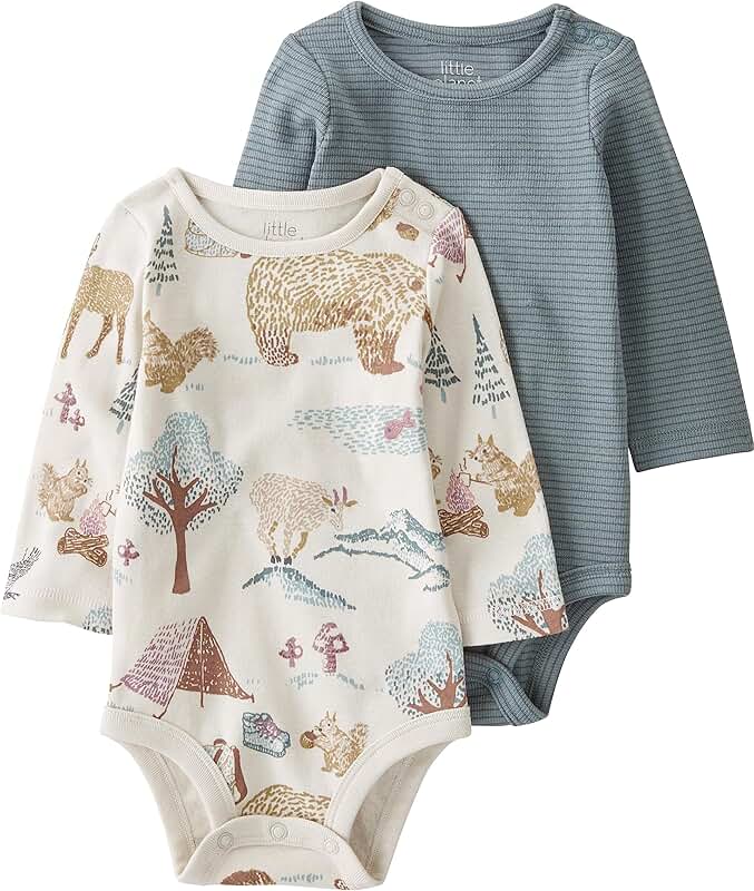 Organic Cotton Baby Long-Sleeve Bodysuits Pack