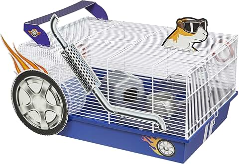 Hot Rod Hamster Cage with Accessories and Decals