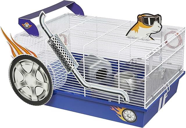 Hot Rod Hamster Cage with Accessories and Decals