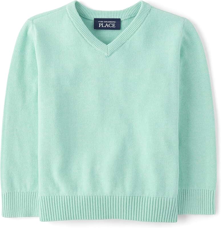 Baby Boys' and Toddler Long Sleeve V-Neck Sweater
