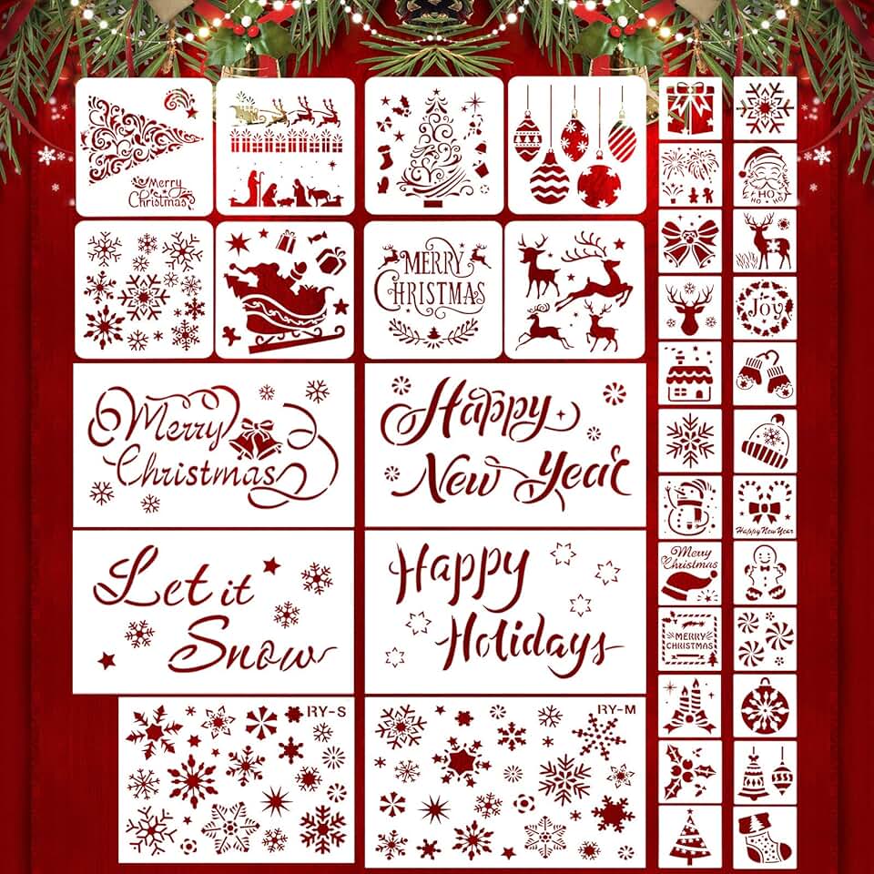 38 Christmas Snowflake Stencils for Art and Decor